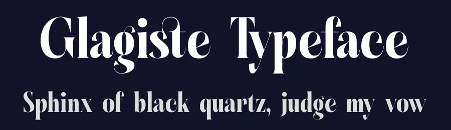 Glagiste Typeface by timelesstype.co — Display Font — thumbnail 2