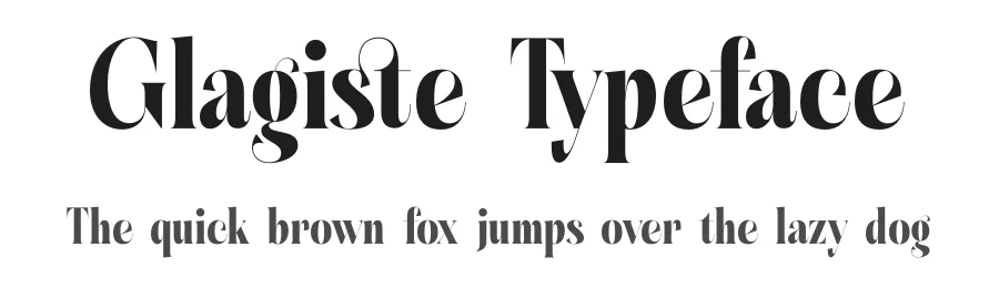 Glagiste Typeface by timelesstype.co — Display Font