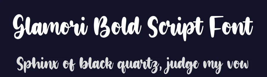 Glamori Bold Script Font by balpirick — Script Handwritten Font — thumbnail 2