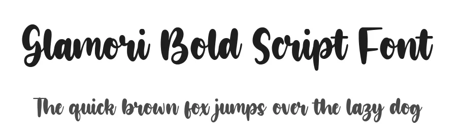 Glamori Bold Script Font by balpirick — Script Handwritten Font