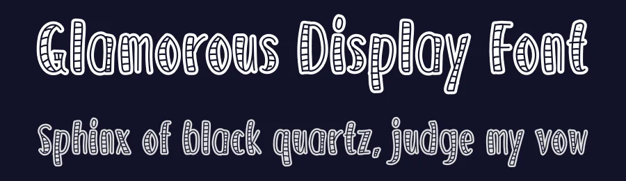 Glamorous Display Font by andikastudio — Display Font — thumbnail 2