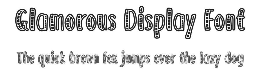 Glamorous Display Font by andikastudio — Display Font