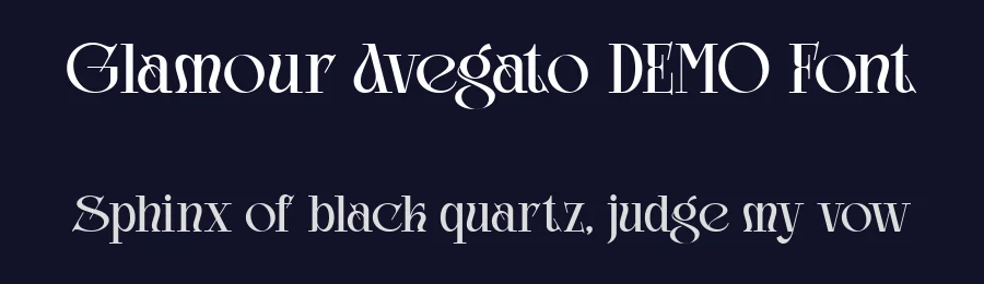 Glamour Avegato DEMO Font by Say Studio — Display Font — thumbnail 2
