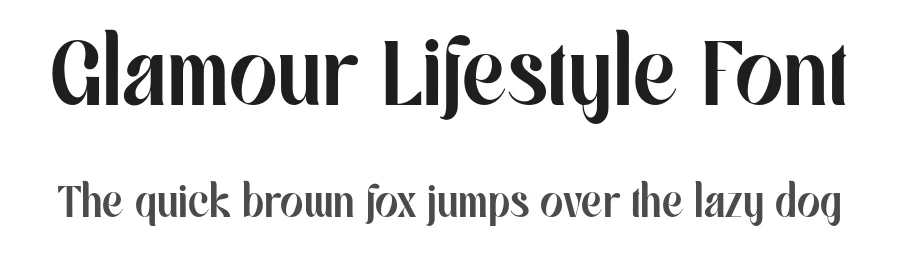 Glamour Lifestyle Font by Sensatype Studio — Display Font