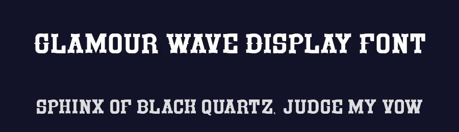 Glamour Wave Display Font by Display Studio — Display Font — thumbnail 2