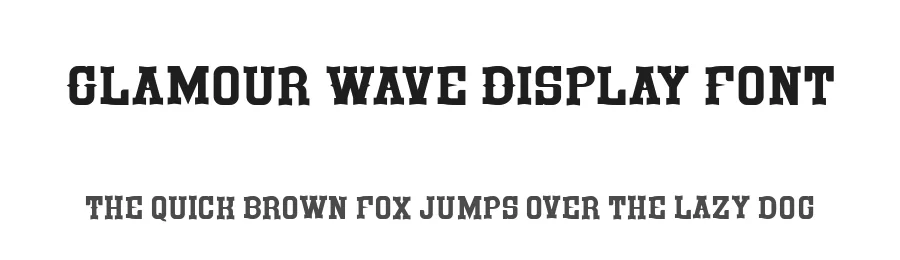 Glamour Wave Display Font by Display Studio — Display Font
