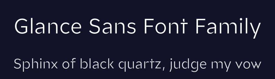 Glance Sans Font Family by Identity Letters — Sans Serif Font — thumbnail 2