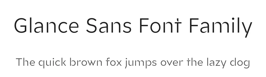 Glance Sans Font Family by Identity Letters — Sans Serif Font