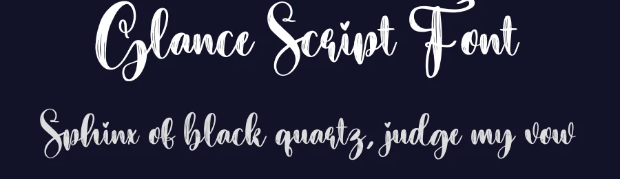 Glance Script Font by creativeletter — Script Handwritten Font — thumbnail 2