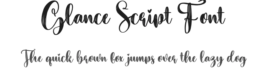 Glance Script Font by creativeletter — Script Handwritten Font