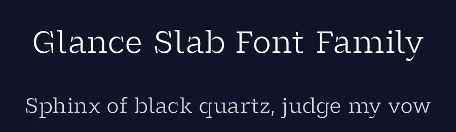 Glance Slab Font Family by Identity Letters — Slab Serif Font — thumbnail 2