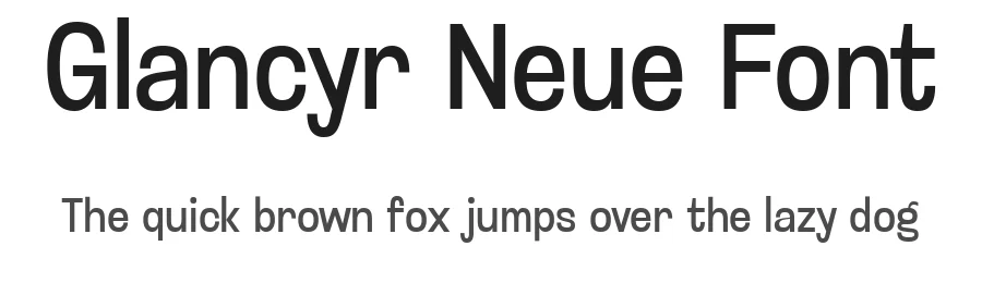 Glancyr Neue Font by Drizy — Sans Serif Font