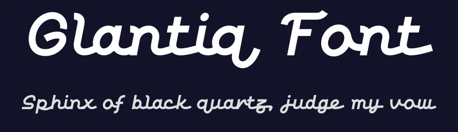 Glantiq Font by BarakaType — Script Handwritten Font — thumbnail 2