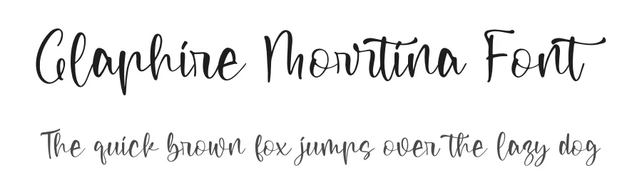 Glaphire Morrtina Font by letterfabric — Script Handwritten Font