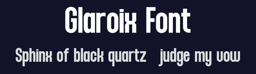 Glaroix Font by Flawless And Co — Sans Serif Font — thumbnail 2