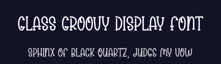 Glass Groovy Display Font by creativeletter — Display Font — thumbnail 2
