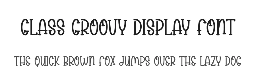 Glass Groovy Display Font by creativeletter — Display Font
