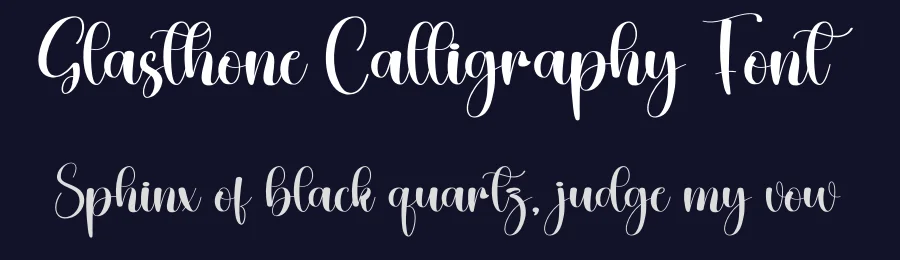 Glasthone Calligraphy Font by creativeletter — Script Handwritten Font — thumbnail 2