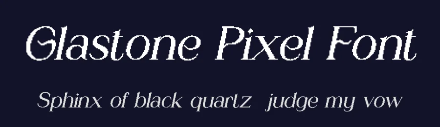Glastone Pixel Font by craftsupplyco — Display Font — thumbnail 2