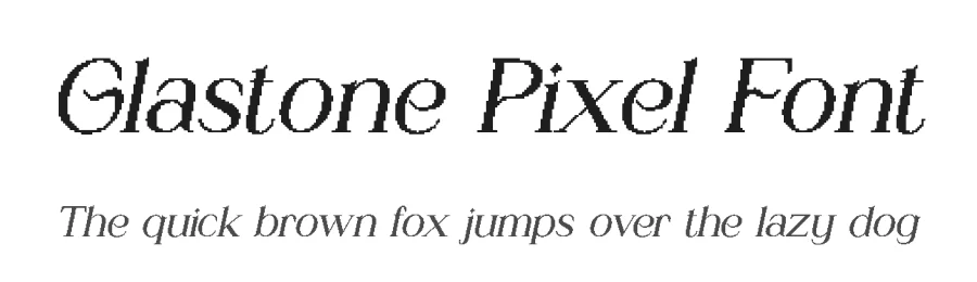 Glastone Pixel Font by craftsupplyco — Display Font