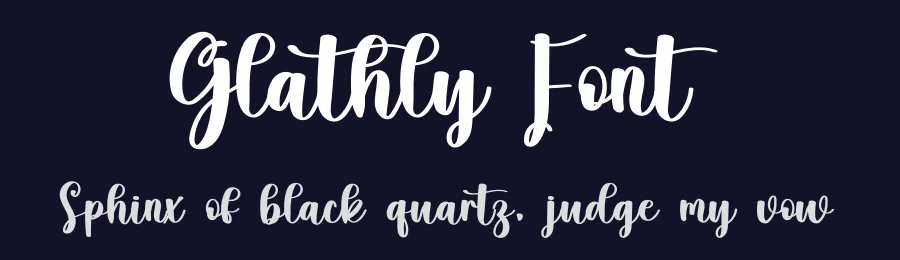 Glathly Font by freshtypeink — Script Handwritten Font — thumbnail 2