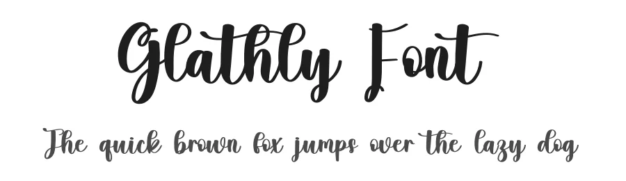 Glathly Font by freshtypeink — Script Handwritten Font