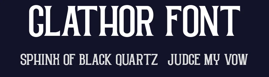 Glathor Font by Flawless And Co — Display Font — thumbnail 2
