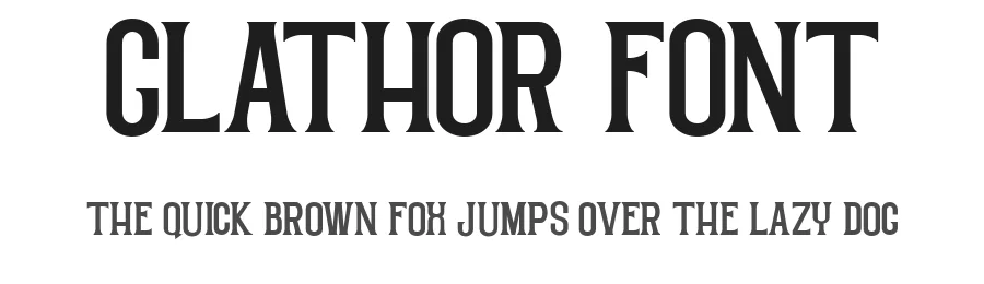 Glathor Font by Flawless And Co — Display Font