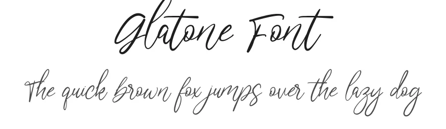 Glatone Font by wibisono2001 — Script Handwritten Font