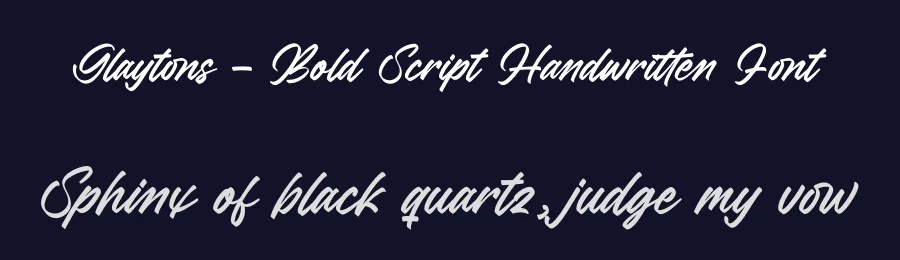 Glaytons – Bold Script Handwritten Font by letterenastudios — Script Handwritten Font — thumbnail 2