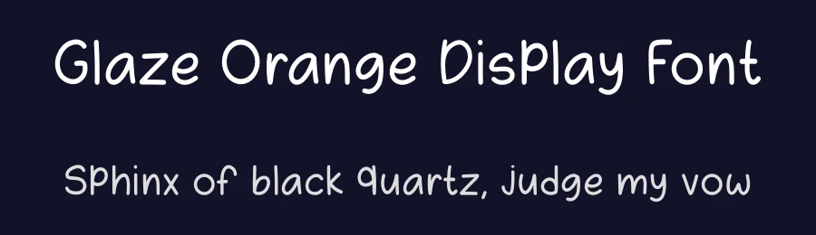 Glaze Orange Display Font by Craftedtype — Decorative Font — thumbnail 2