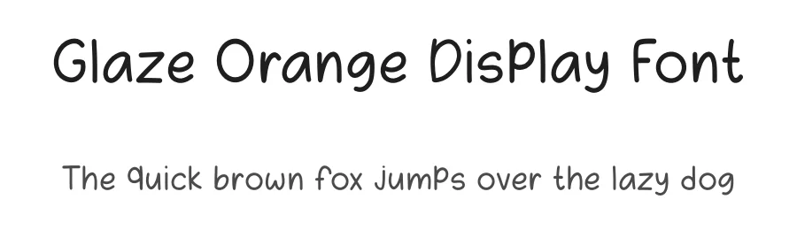 Glaze Orange Display Font by Craftedtype — Decorative Font