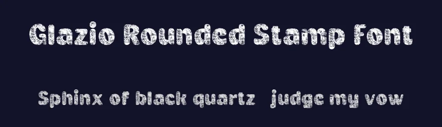 Glazio Rounded Stamp Font by craftsupplyco — Display Font — thumbnail 2