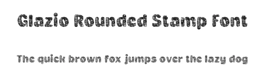 Glazio Rounded Stamp Font by craftsupplyco — Display Font