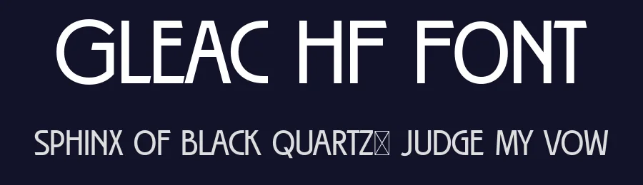 Gleac HF Font by HolisFonts Typestudio — Sans Serif Font — thumbnail 2