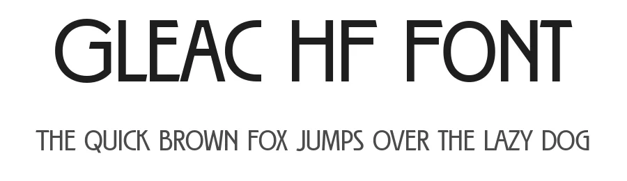 Gleac HF Font by HolisFonts Typestudio — Sans Serif Font