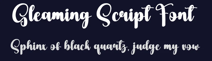 Gleaming Script Font by andikastudio — Script Handwritten Font — thumbnail 2