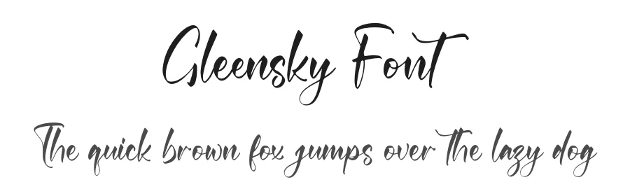 Gleensky Font by letterfabric — Script Handwritten Font