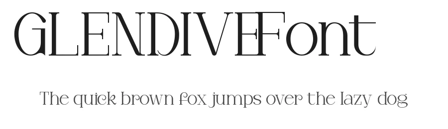Glendive Font by nihstudio — Display Font