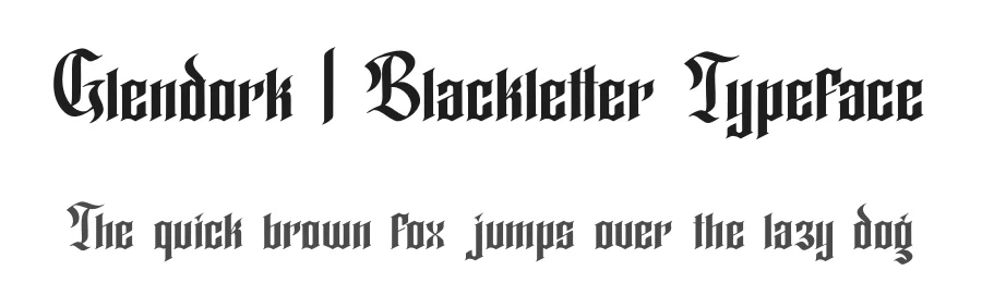 Glendork | Blackletter Typeface by Denustudios — Blackletter Font