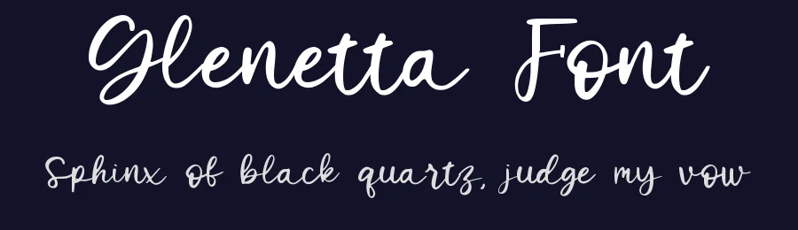 Glenetta Font by qwrtype — Script Handwritten Font — thumbnail 2