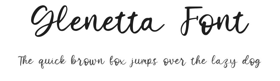 Glenetta Font by qwrtype — Script Handwritten Font