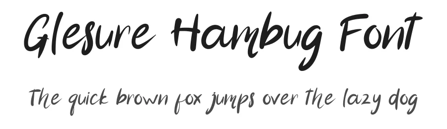 Glesure Hambug Font by Javanicestudio — Script Handwritten Font