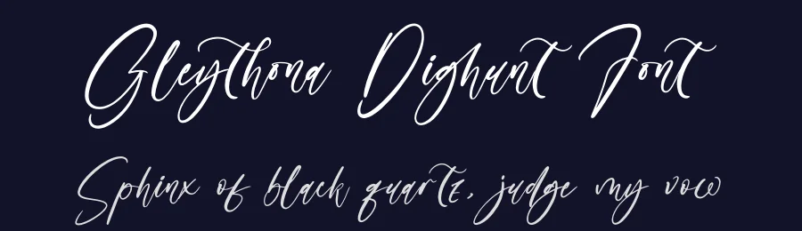 Gleythona Dighunt Font by glorytype — Script Handwritten Font — thumbnail 2
