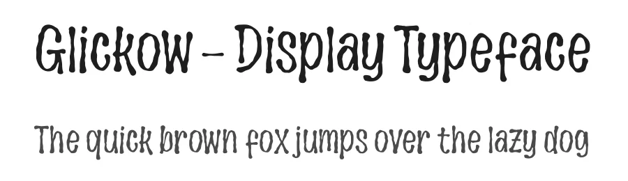 Glickow – Display Typeface by [email protected] — Display Font