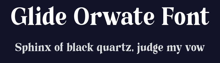 Glide Orwate Font by MaikoHatta — Serif Font — thumbnail 2