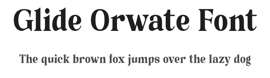 Glide Orwate Font by MaikoHatta — Serif Font