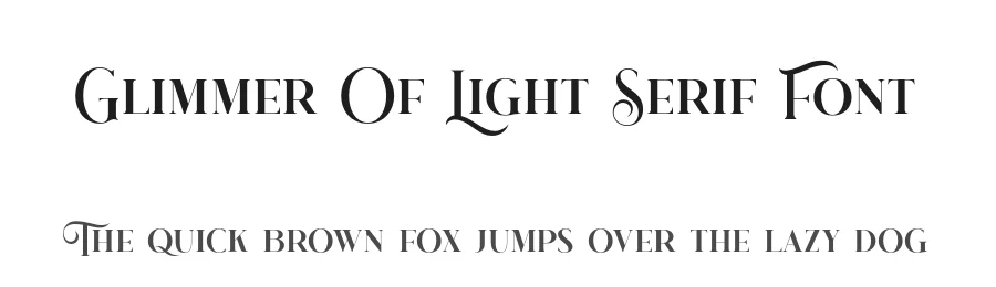 Glimmer Of Light Serif Font by DNArtDesign — Serif Font