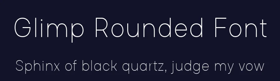 Glimp Rounded Font by OneSevenPointFive — Display Font — thumbnail 2