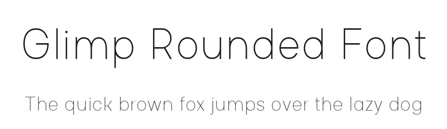 Glimp Rounded Font by OneSevenPointFive β Display Font